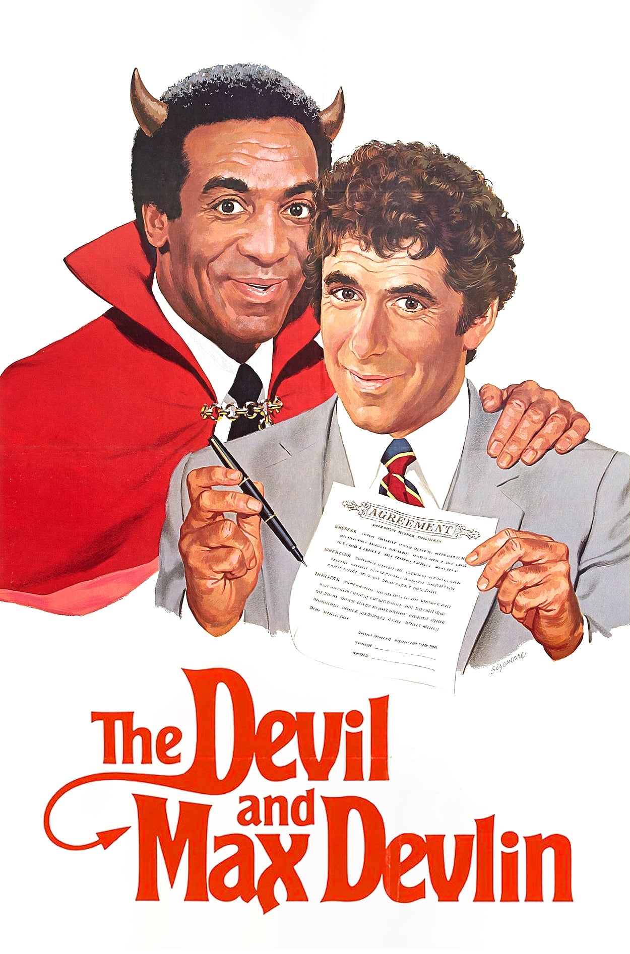 Movie Poster STICKER Die-Cut Vinyl Decal 1981 The Devil and Max Devlin