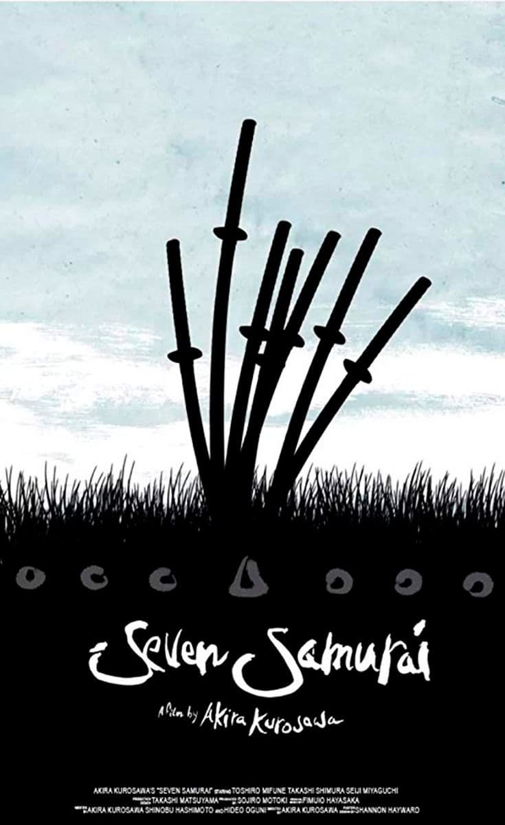 cartaz do filme Os sete samurais