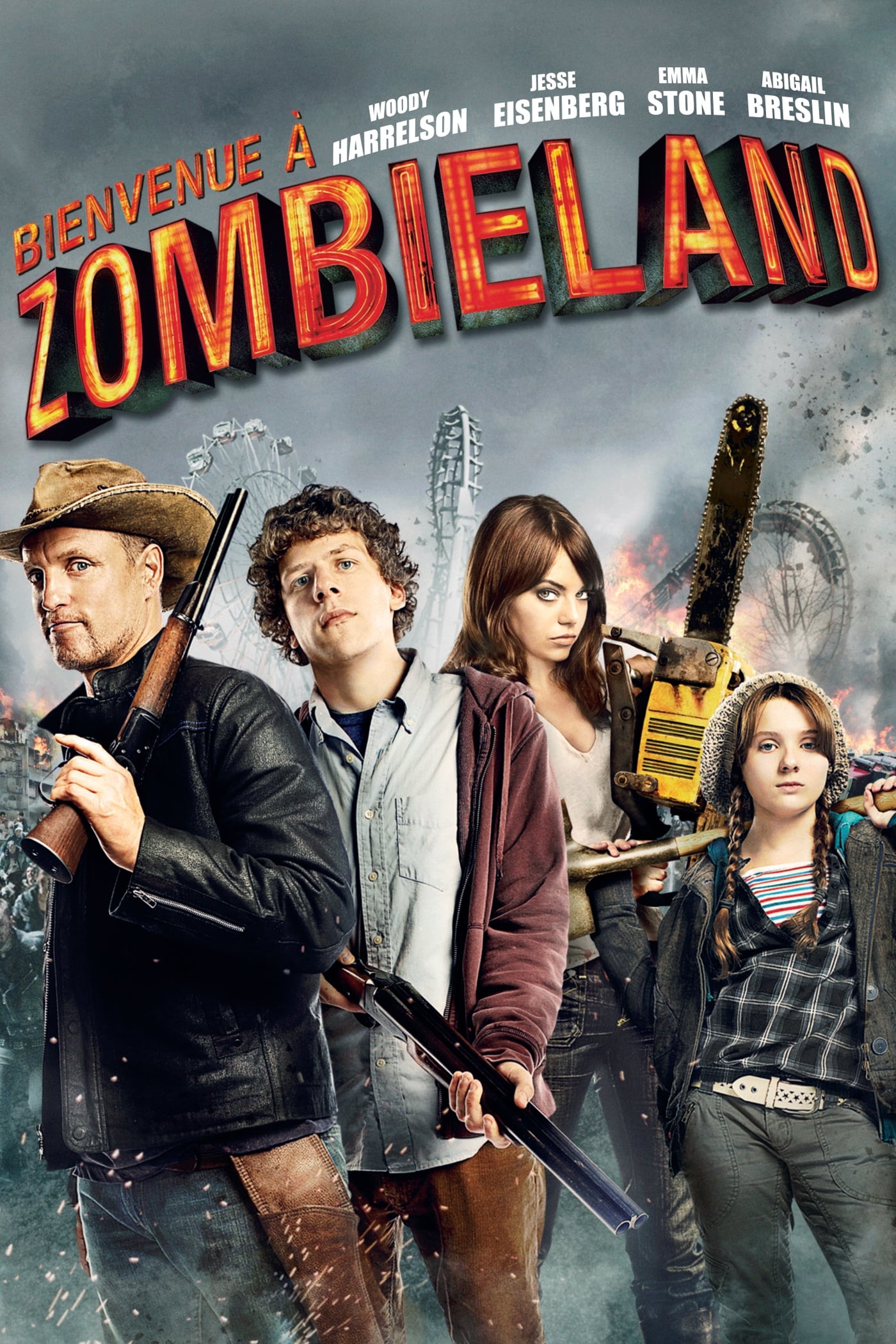 Affiche du film "bienvenue à zombieland