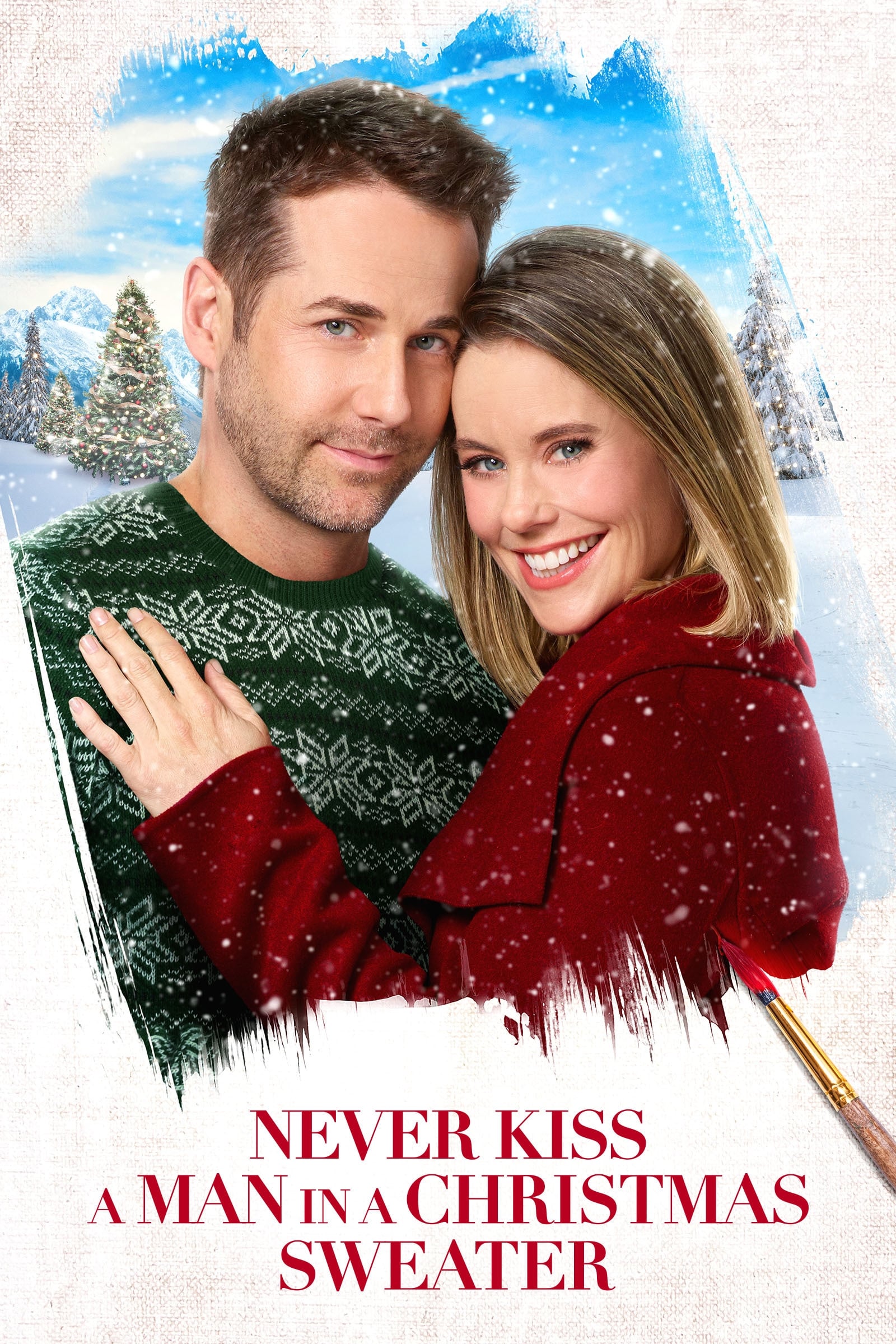 Never Kiss a Man in a Christmas Sweater (2020) - Posters — The Movie - Never Kiss A Man In A Christmas Sweater