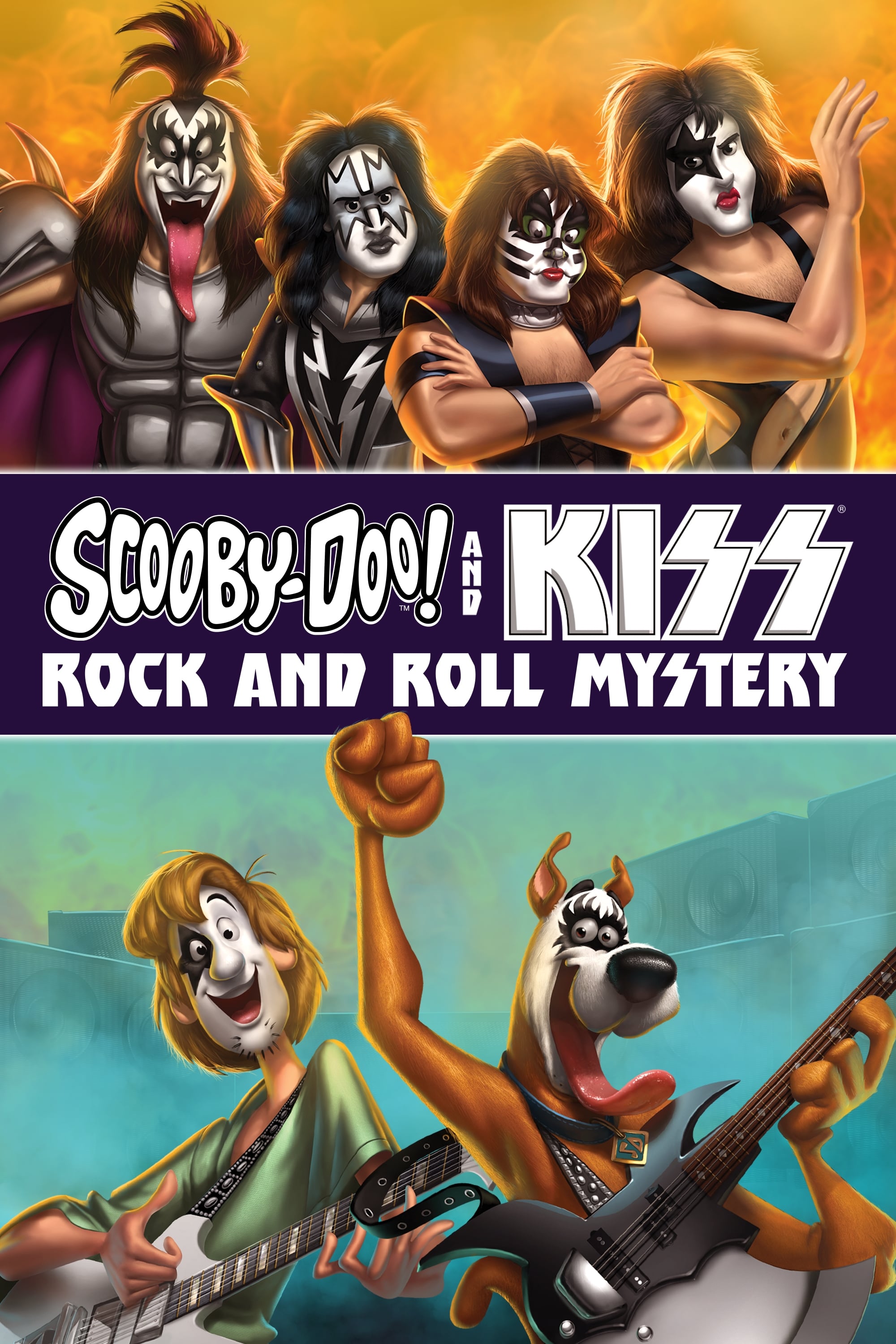 capa Scooby-Doo! e Kiss: O Mistério do Rock and Roll