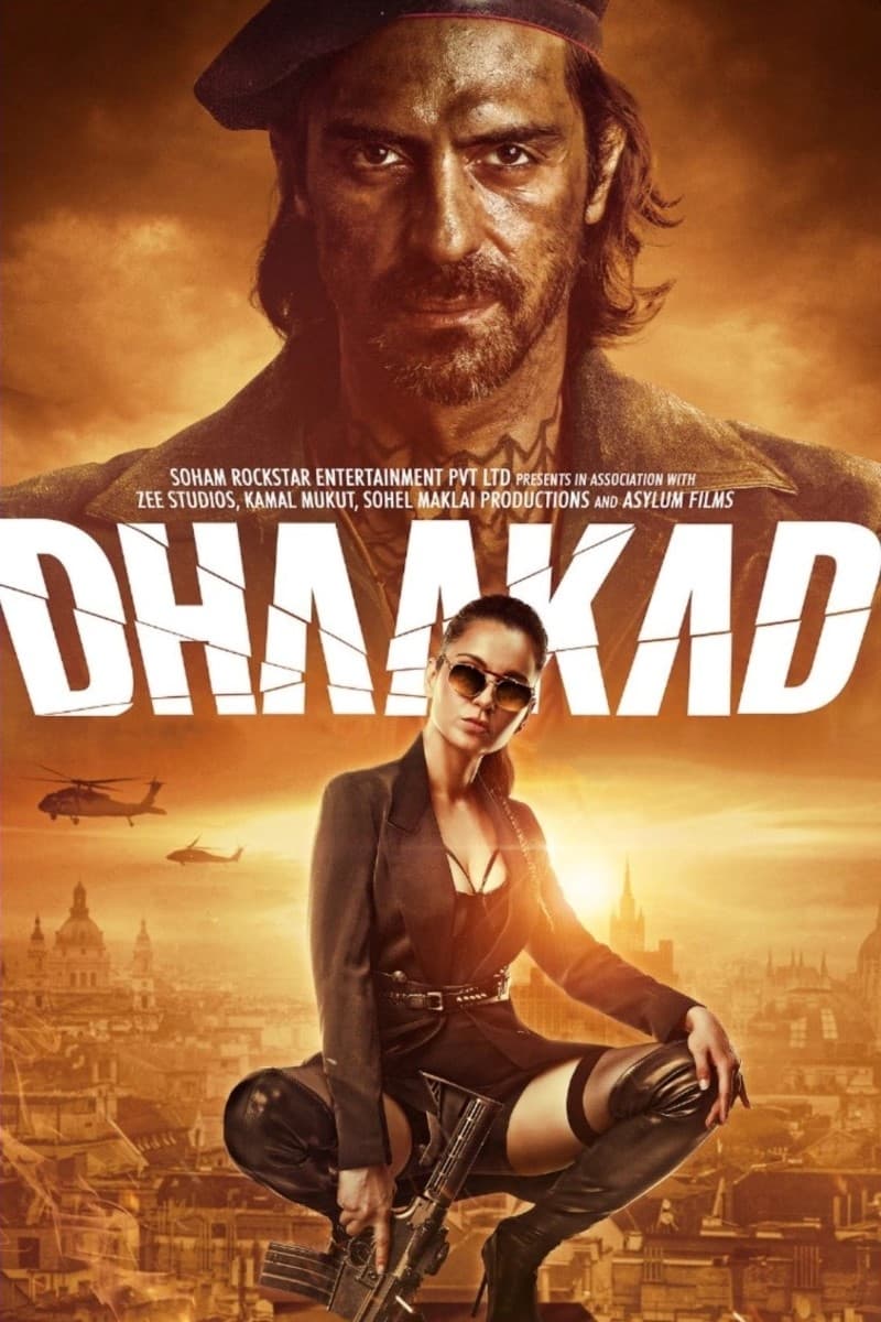 Dhaakad (2022) Hindi 720p HEVC HDRip x265 AAC ESubs Full Bollywood Movie [650MB]