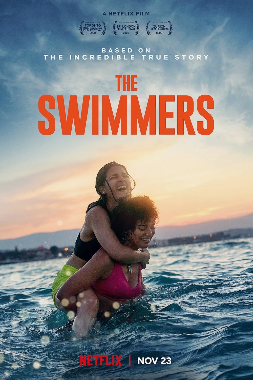 The Swimmers 2022 1080p NF HDRip Hollywood Movie ORG. [Dual Audio] [Hindi or English] x264 MSubs [2.7GB]