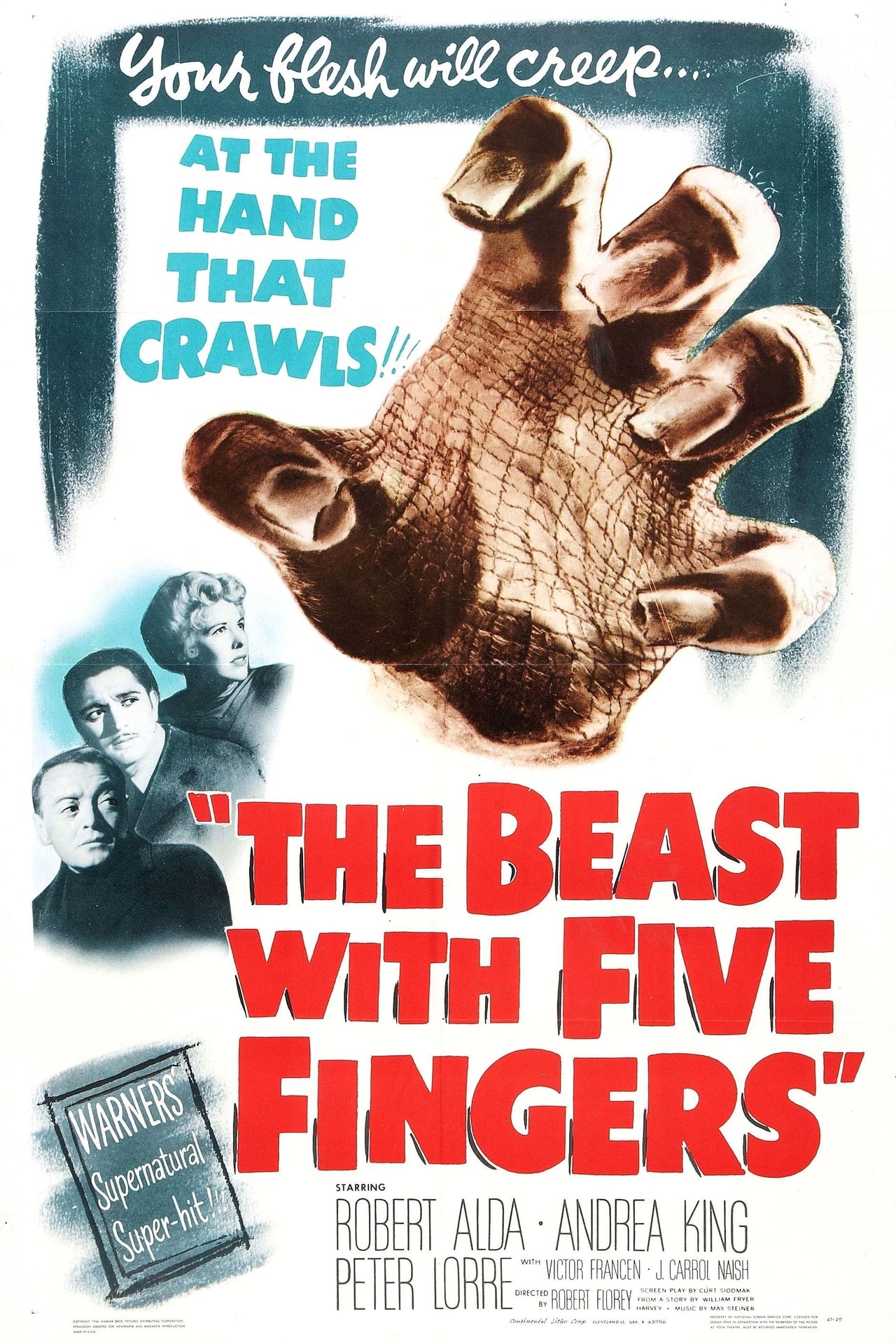 The Beast with Five Fingers poster