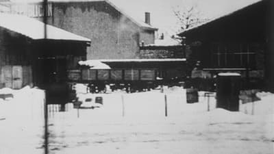 Panorama du départ de la gare d’Ambérieu pris du train (temps de neige)