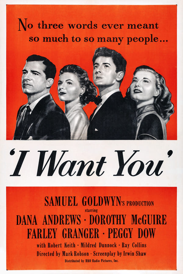 I Want You (1951) — The Movie Database (TMDB)