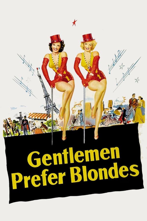 Affisch för Herrar Föredrar Blondiner