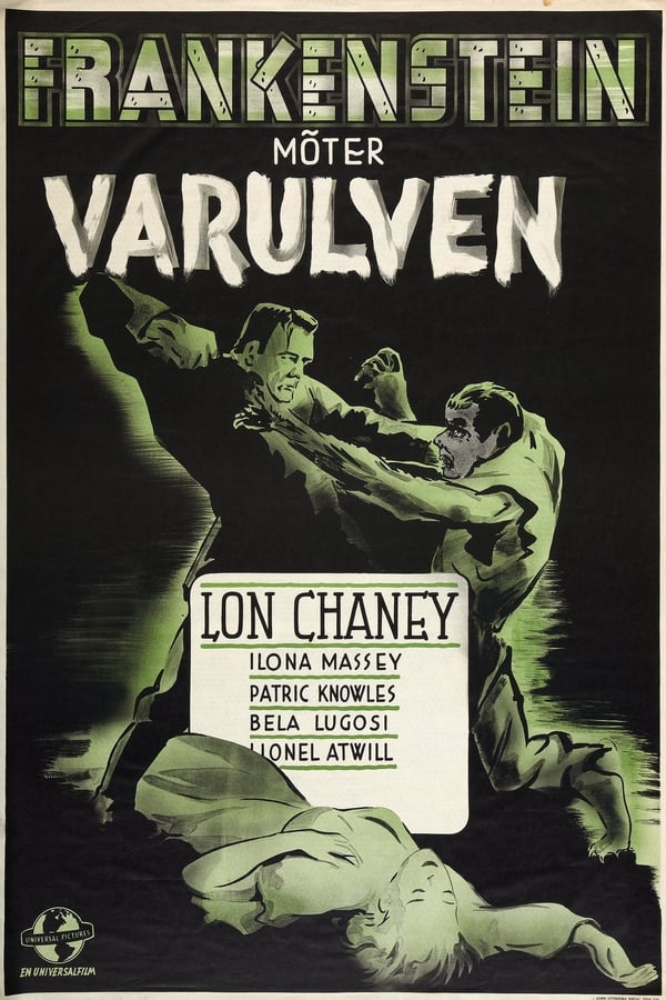 Affisch för Frankenstein Möter Varulven