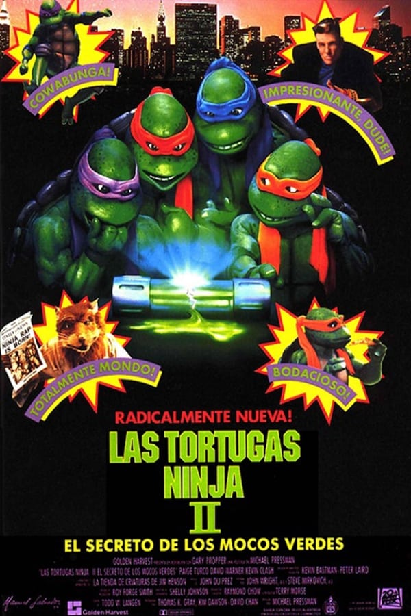 Las Tortugas Ninja 2 El Secreto De Los Mocos Verdes (1991) Full HD BRRip 1080p Dual-Latino