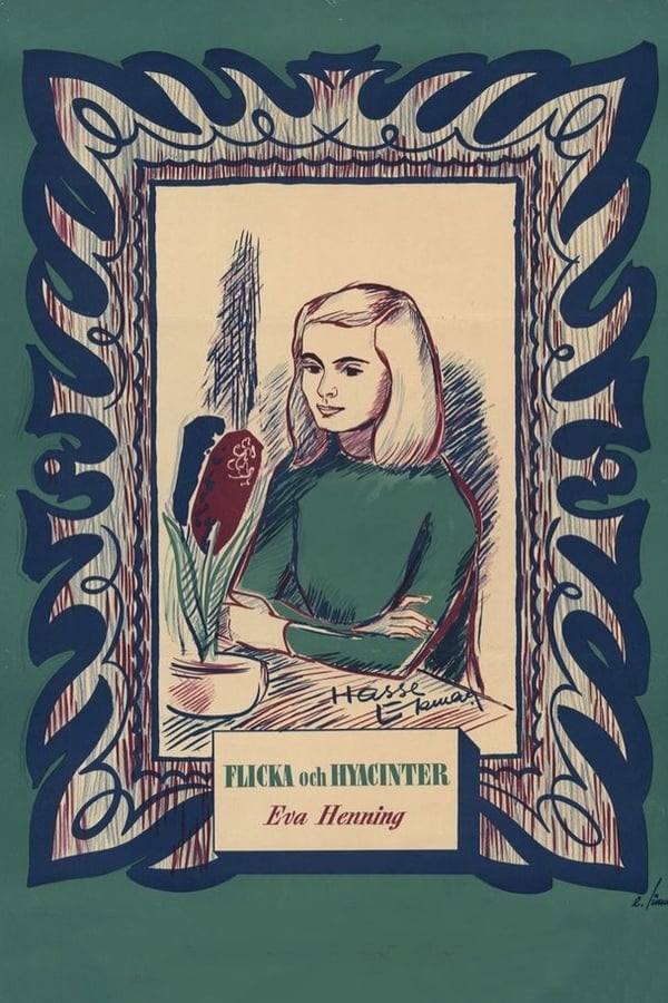 Affisch för Flicka Och Hyacinter