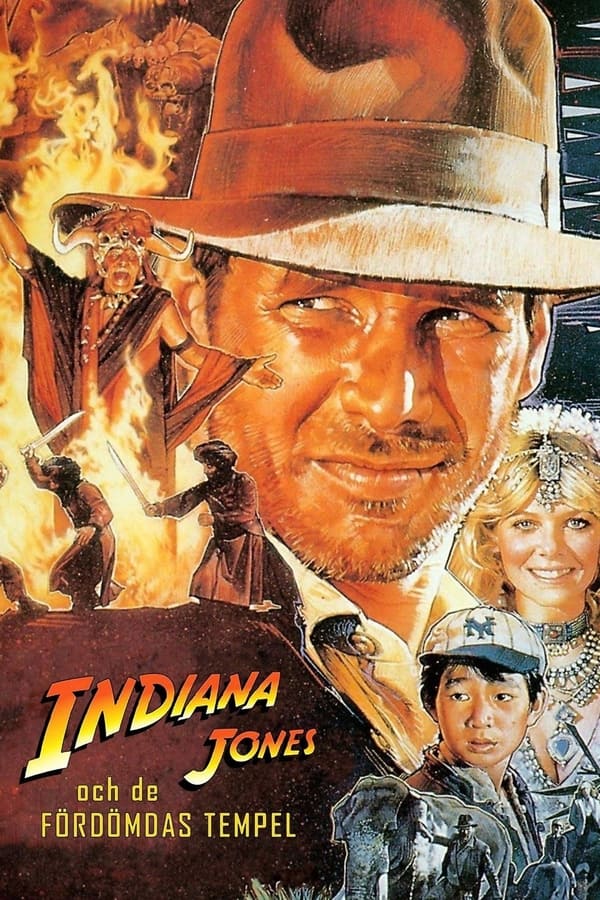 Affisch för Indiana Jones Och De Fördömdas Tempel